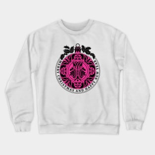 Pink Christmas Ornament. Crewneck Sweatshirt